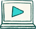 أيقونة مشغّل الفيديو