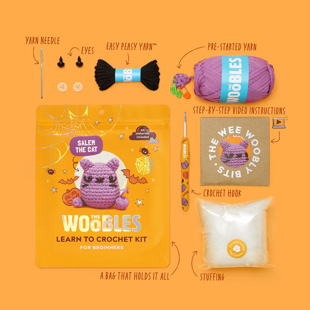 Kit de crochet Salem le Chat d'Halloween