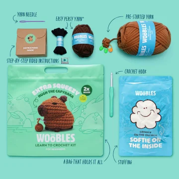 Kit de crochet Hugh le Capybara Extra Squeezy